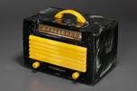 General Electric L-574 Catalin Radio in Dark Green + Yellow